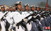 Новые солдаты эскадры "Бэйхай" ВМФ Китая