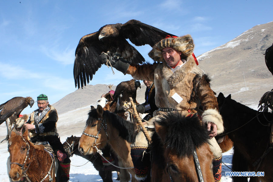 В Монголии проходит фестиваль ловчих соколов (4)