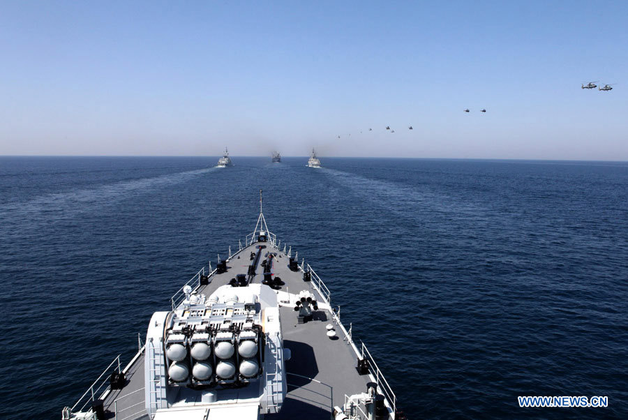 Отряд кораблей ВМС НОАК принял участие в военно-морских учениях "Мир-13" у побережья Пакистана (2)
