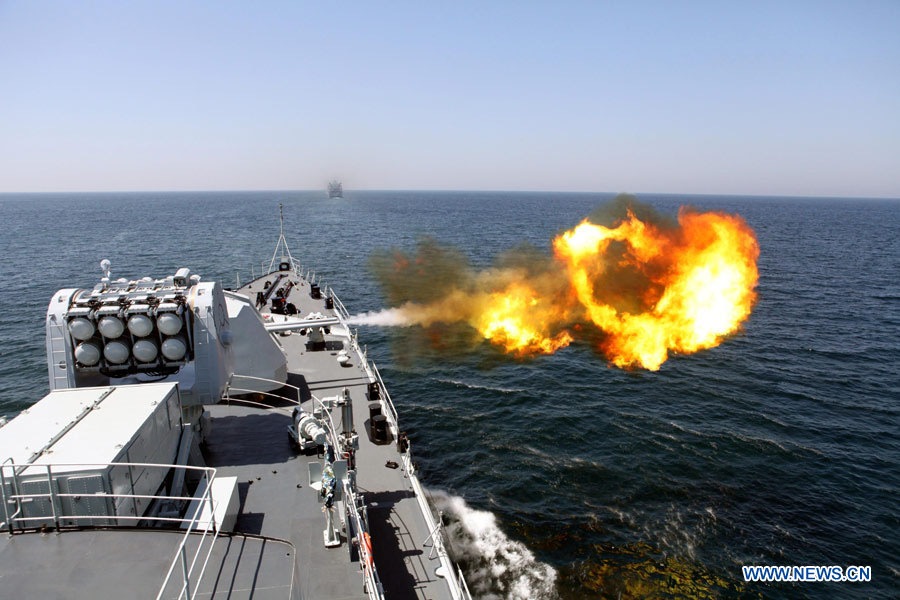 Отряд кораблей ВМС НОАК принял участие в военно-морских учениях "Мир-13" у побережья Пакистана