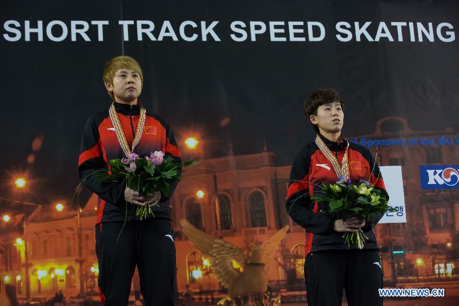 Китаянка Ван Мэн завоевала золото на чемпионате мира по шорт-треку 2013 года на дистанции 500 м (3)