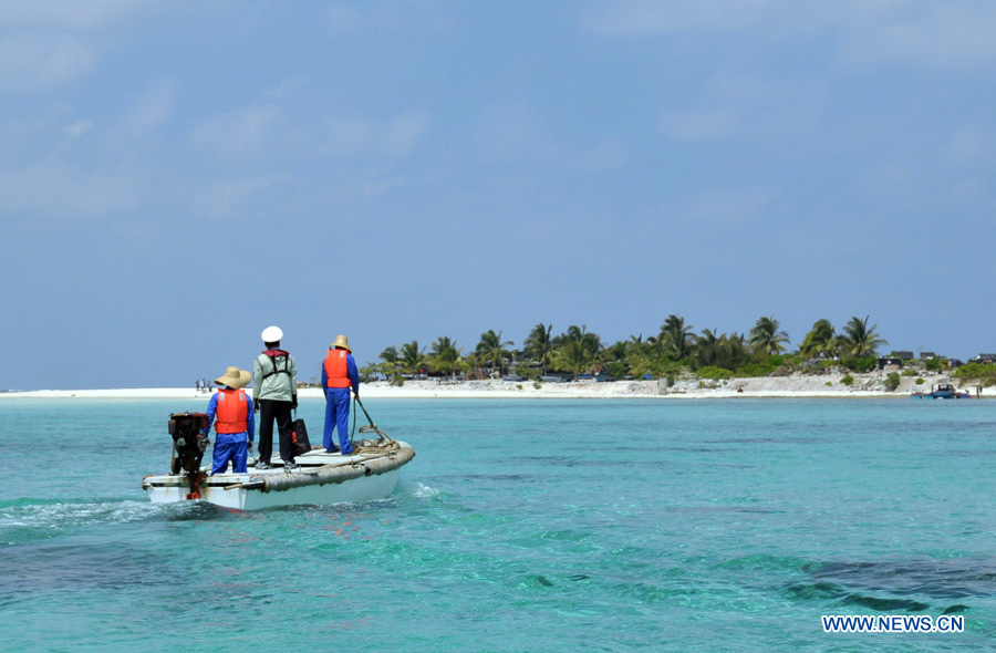 Сотрудники службы морского надзора Китая проверили состояние территориальных вод на отдельных островах архипелага Сиша (2)
