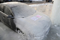 Необычный "ледяной автомобиль"