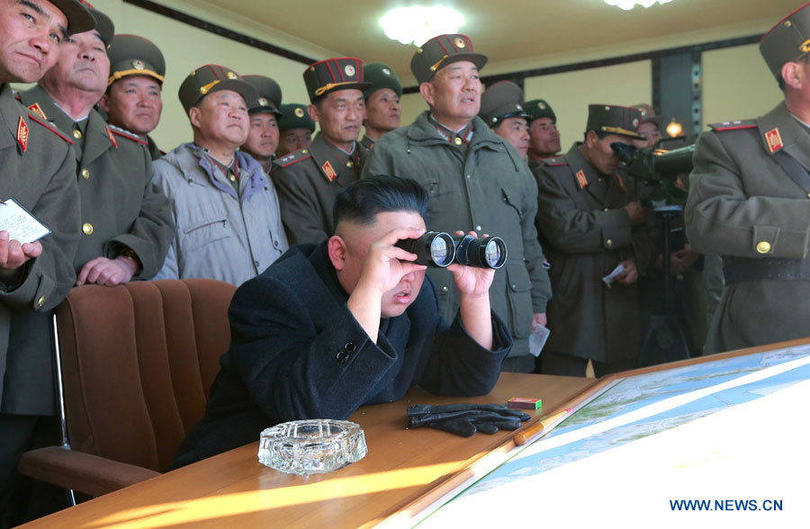 Ким Чен Ын посетил с инспекцией передовую артиллерийскую часть (4)