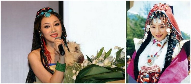 Актрисы в одежде тибетского стиля, кто красивее? (2)