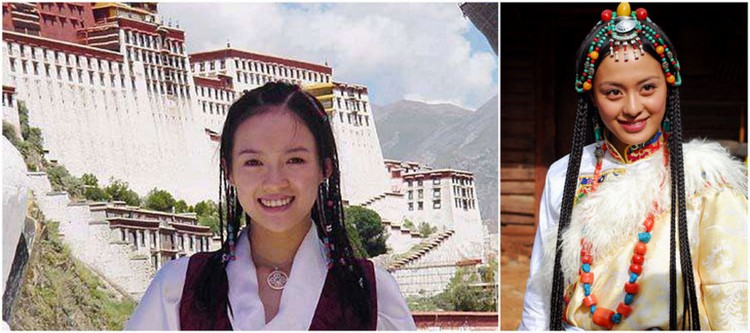 Актрисы в одежде тибетского стиля, кто красивее? (6)
