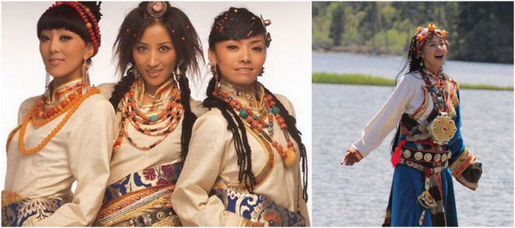 Актрисы в одежде тибетского стиля, кто красивее? (9)
