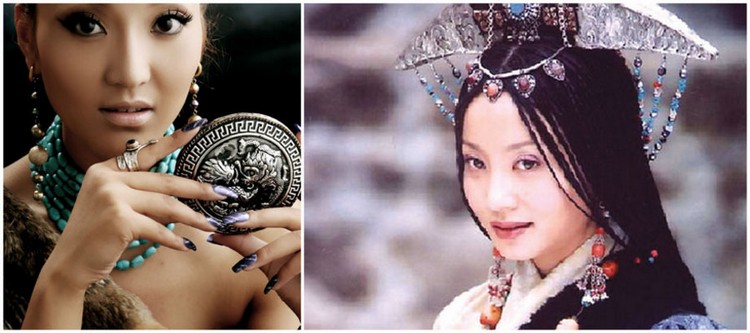 Актрисы в одежде тибетского стиля, кто красивее?