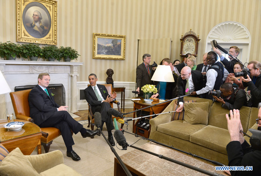 Обама провел встречу с премьер-министром Ирландии Эндой Кенни (4)