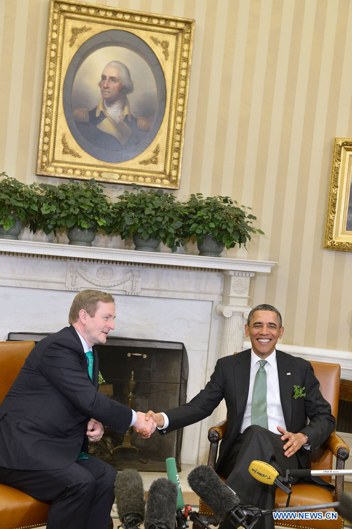 Обама провел встречу с премьер-министром Ирландии Эндой Кенни (5)