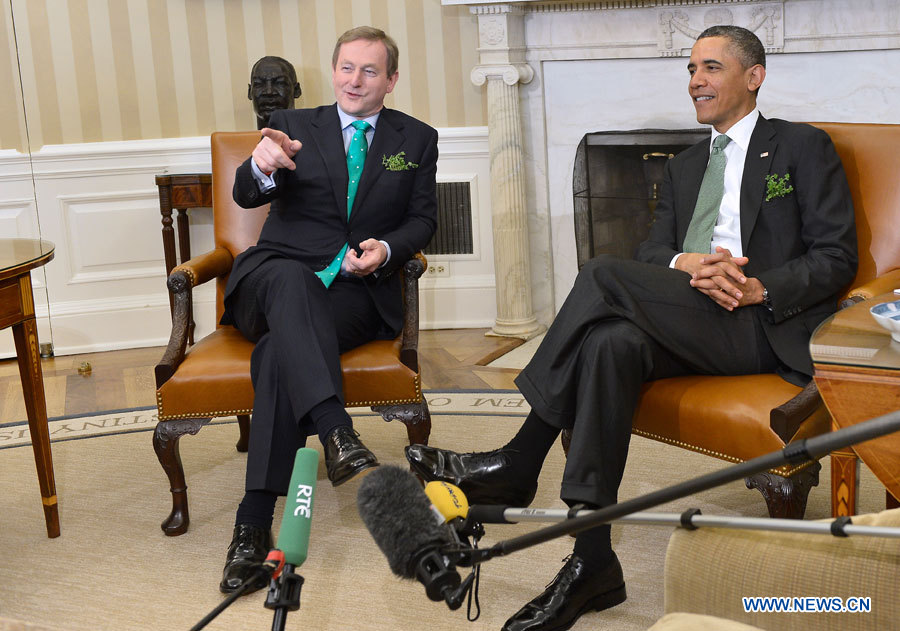 Обама провел встречу с премьер-министром Ирландии Эндой Кенни (3)
