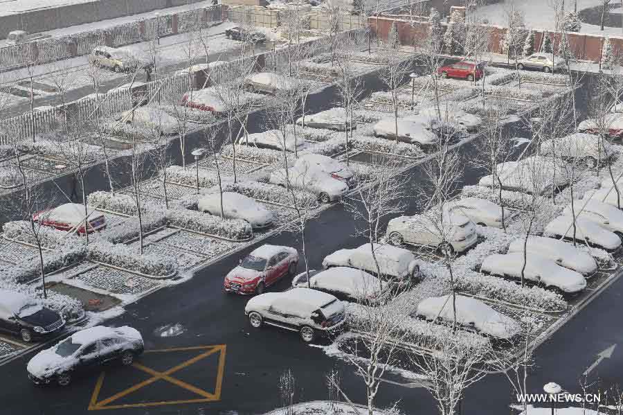 В Пекине выпал весенний снег, который очистил воздух столицы от загрязнений (20)
