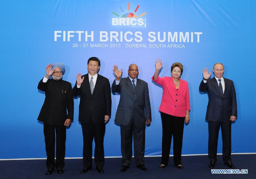 Си Цзиньпин принял участие и выступил на 5-й встрече лидеров стран БРИКС в Дурбане (3)