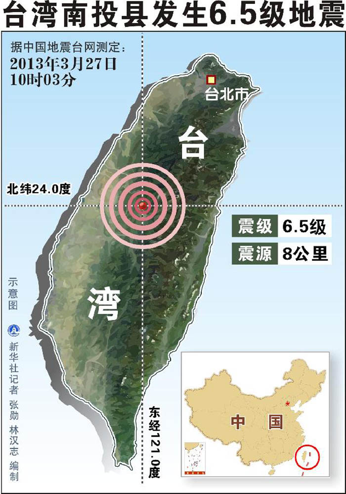 На Тайване произошло землетрясение магнитудой 6,1, есть пострадавшие