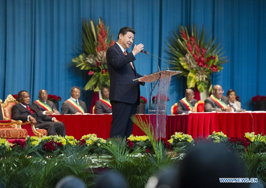 Си Цзиньпин выступил в парламенте Республики Конго с речью о дружбе между народами Китая и африканских стран