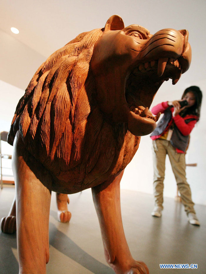 Выставка африканской деревянной скульптуры в Нанкине (13)