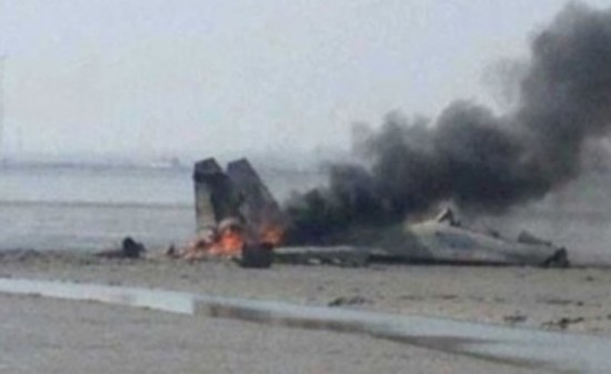 Истребитель Су-27 ВВС КНР потерпел крушение в ходе тренировочного полета