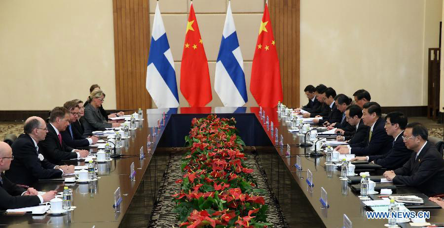 Китай и Финляндия намерены совместно создать нового типа отношения сотрудничества и партнерства (3)