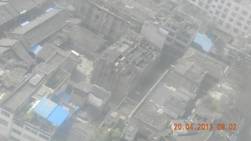 Положение в поселке Тайпин уезда Лушань провинции Сычуань после землетрясения (7)