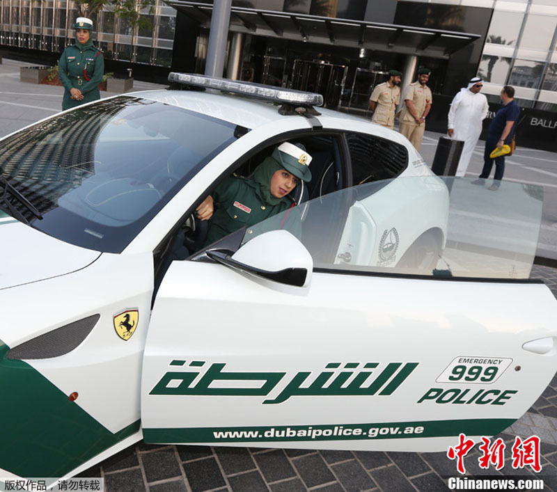 Полиция Дубая будет ездить на патрульных машинах Ferrari (3)