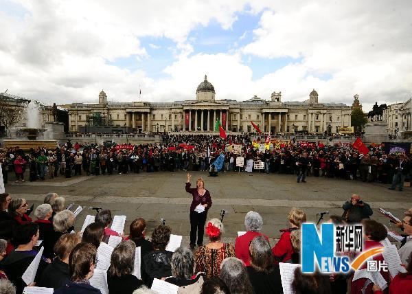 В Лондоне тысячи людей приняли участие в марше и митинге на 1-е мая