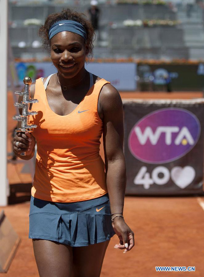 С. Уильямс на Открытом чемпионате Мадрид-2013 по теннису вновь одержала верх над М. Шараповой