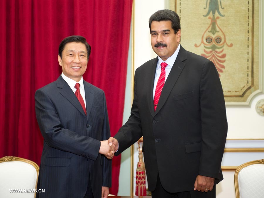 Зампредседателя КНР Ли Юаньчао и президент Венесуэлы Николас Мадуро заявил о готовности содействовать развитию двусторонних отношений