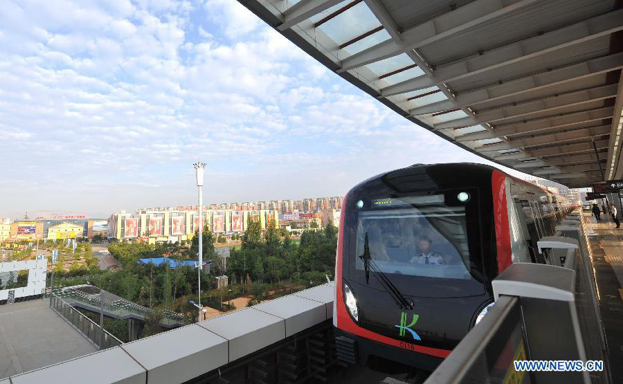 Первая в Китае линия метрополитена в районе нагорья сдана в пробную эксплуатацию