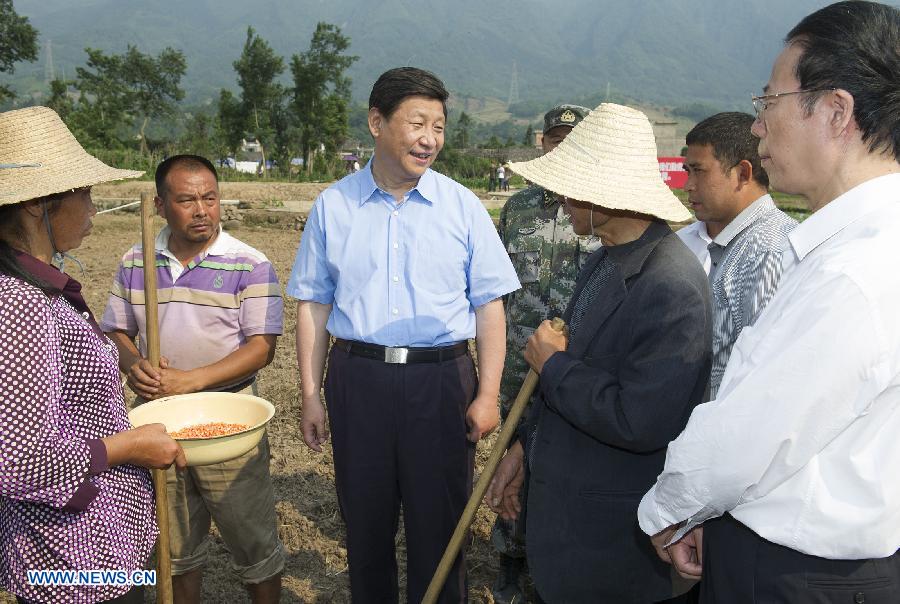 Председатель КНР Си Цзиньпин призвал к форсированному восстановлению пострадавшей от землетрясения провинции Сычуань (6)