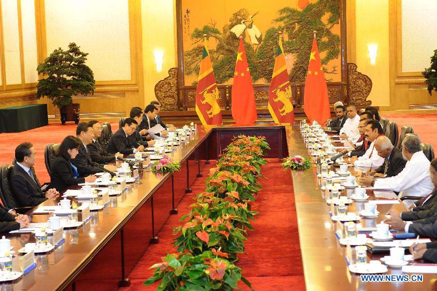 Си Цзиньпин и президент Шри-Ланки договорились создать между странами отношения стратегического сотрудничества и партнерства (2)
