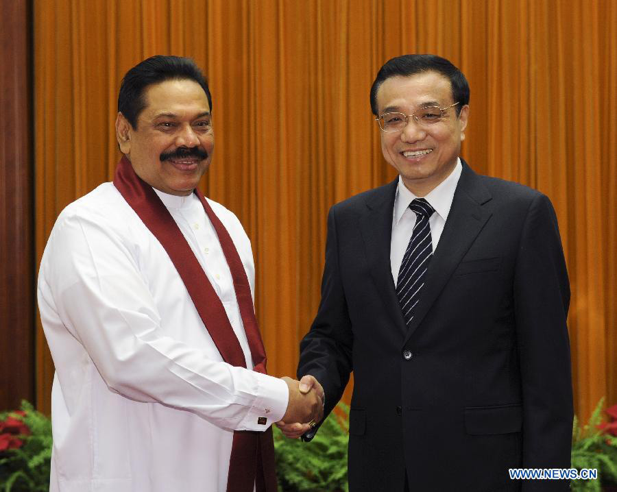 Ли Кэцян встретился с президентом Шри-Ланки