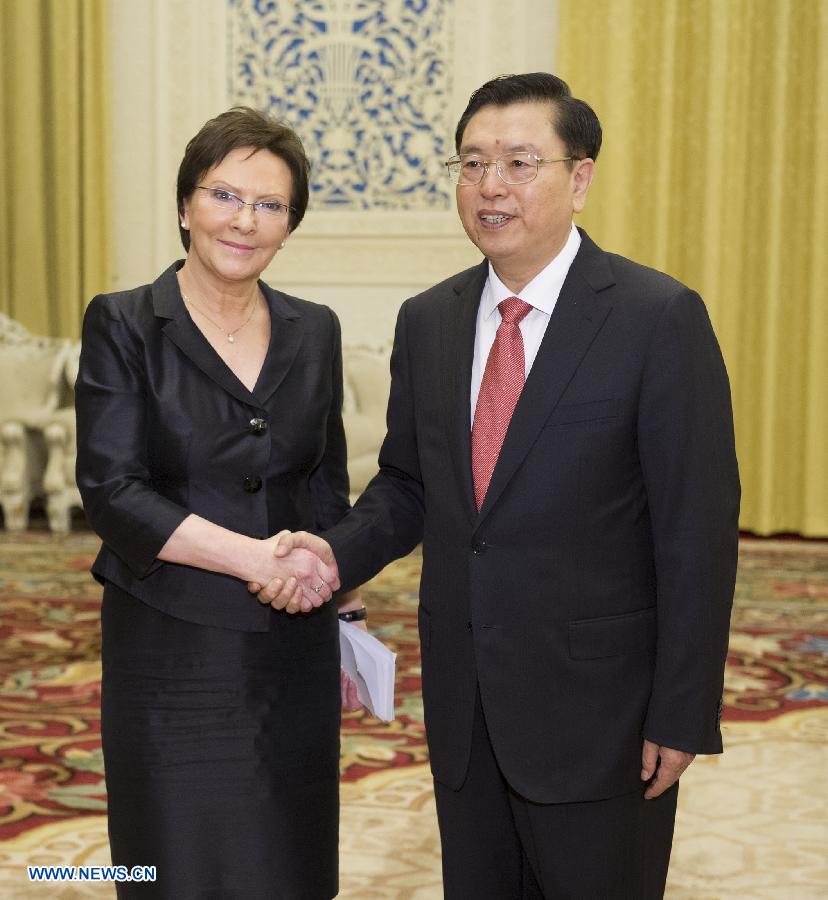 Чжан Дэцзян провел переговоры с маршалом сейма Польши Е.Копач