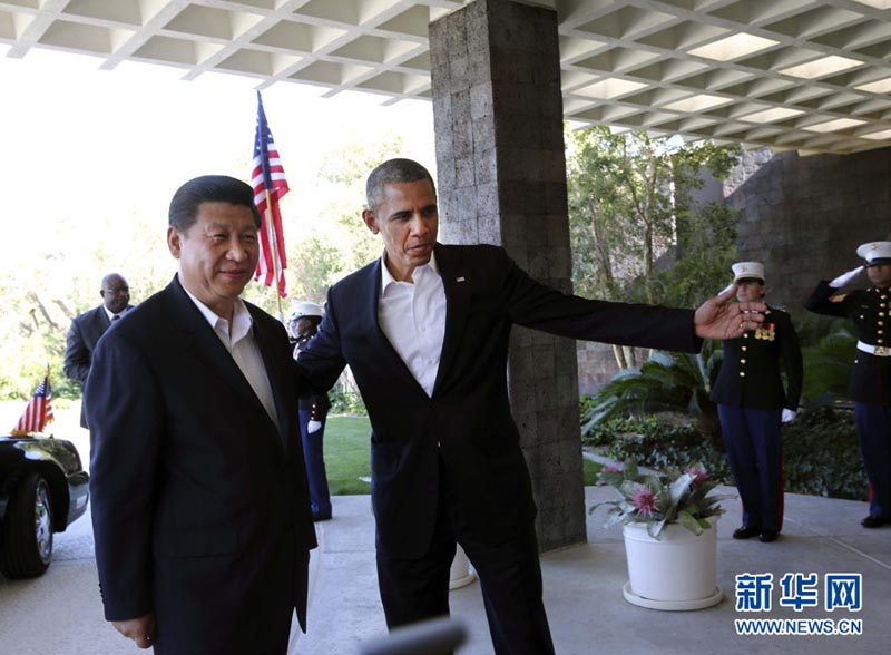 Си Цзиньпин прибыл в поместье Анненберг на встречу с Бараком Обамой (4)