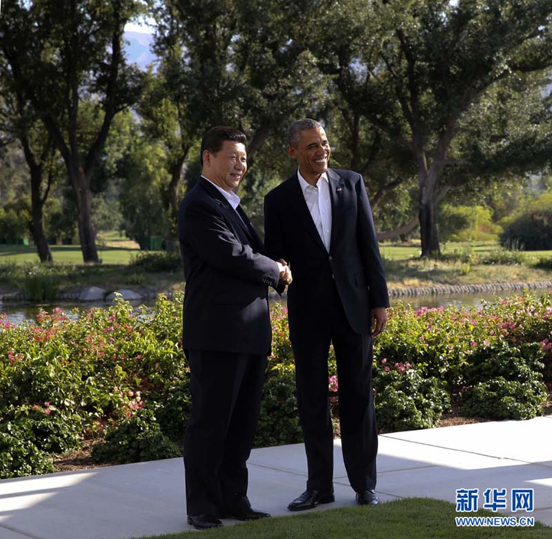 Си Цзиньпин прибыл в поместье Анненберг на встречу с Бараком Обамой (2)