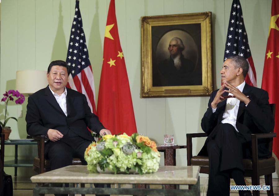 Си Цзиньпин и Б. Обама совместно присутствовали на пресс-конференции по итогам их первой встречи