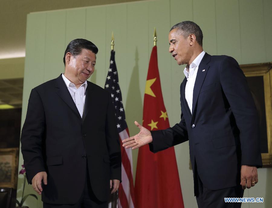 Си Цзиньпин и Б. Обама совместно присутствовали на пресс-конференции по итогам их первой встречи (3)