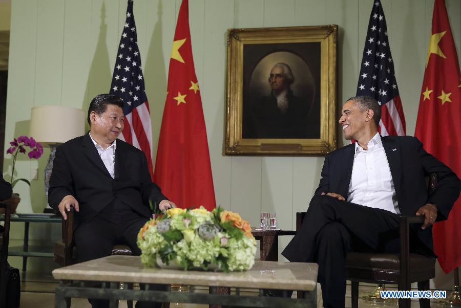 Си Цзиньпин и Б. Обама совместно присутствовали на пресс-конференции по итогам их первой встречи (2)
