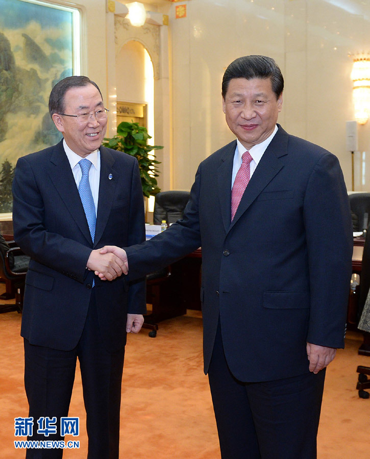 Председатель КНР встретился с генеральным секретарем ООН