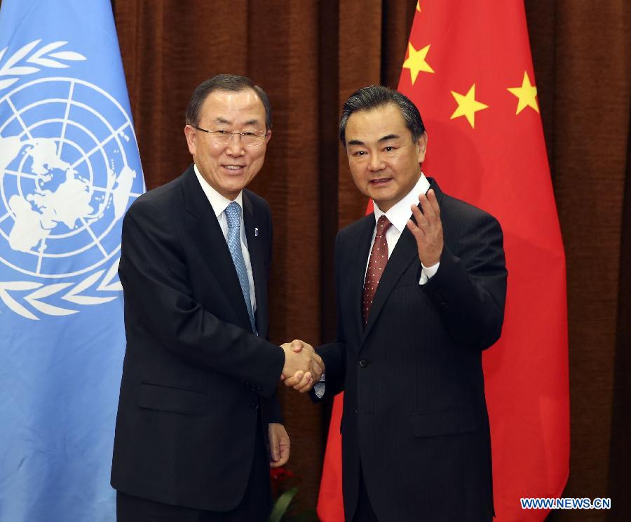 Переговоры между главой МИД КНР и генеральным секретарем ООН