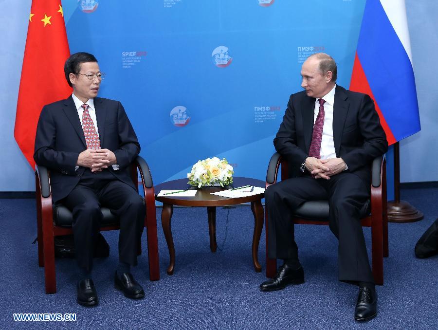 Визит Чжан Гаоли в Россию придаст новый импульс развитию китайско-российского сотрудничества