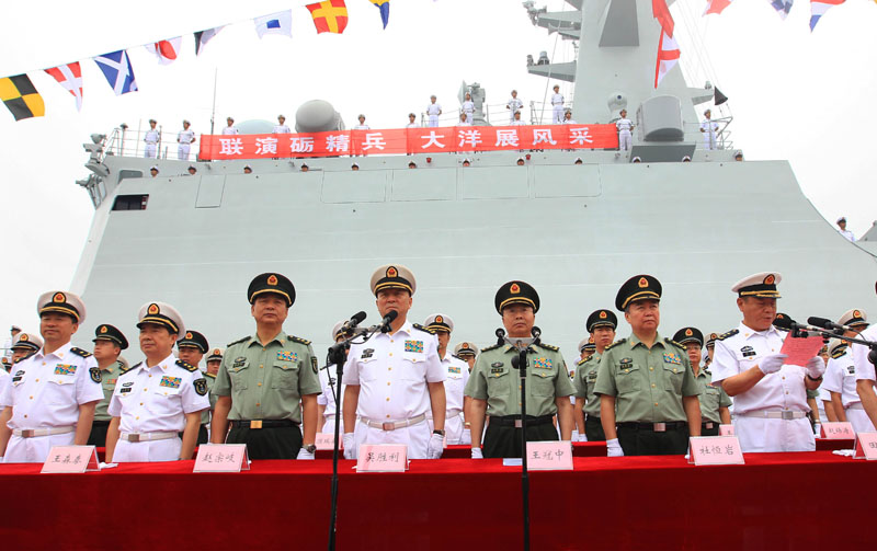 Китай направил семь кораблей в Россию для участия в совместных китайско-российских учениях «Морское взаимодействие–2013» (6)