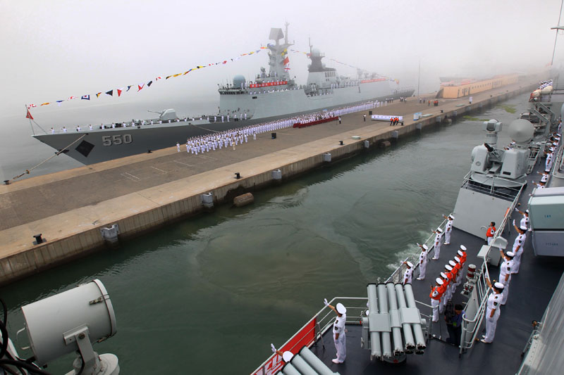 Китай направил семь кораблей в Россию для участия в совместных китайско-российских учениях «Морское взаимодействие–2013» (5)