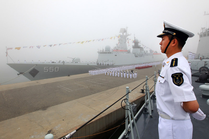 Китай направил семь кораблей в Россию для участия в совместных китайско-российских учениях «Морское взаимодействие–2013» (7)