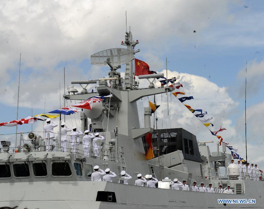 Два сторожевых корабля нового типа впервые участвовали в совместном морском и воздушном патрулировании подразделений НОАК (3)
