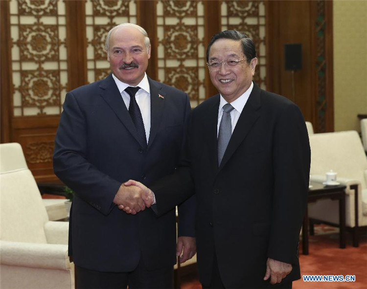 Юй Чжэншэн: установление всестороннего стратегического партнерства будет углублять дружбу и сотрудничество между Китаем и Беларусью