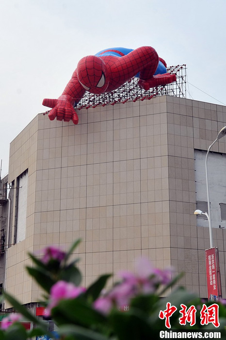 В провинции Цзянси появился гигантский человек-паук(6)