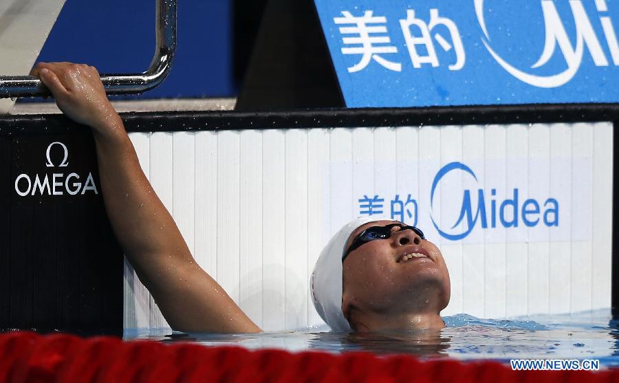 Лю Цзигэ завоевала "золото" в плавании на 200 м баттерфляем на 15-м чемпионате мира по водным видам спорта (5)