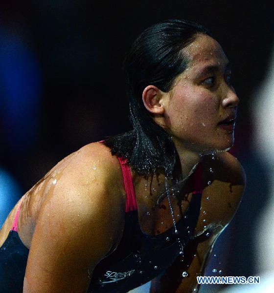 Лю Цзигэ завоевала "золото" в плавании на 200 м баттерфляем на 15-м чемпионате мира по водным видам спорта (8)