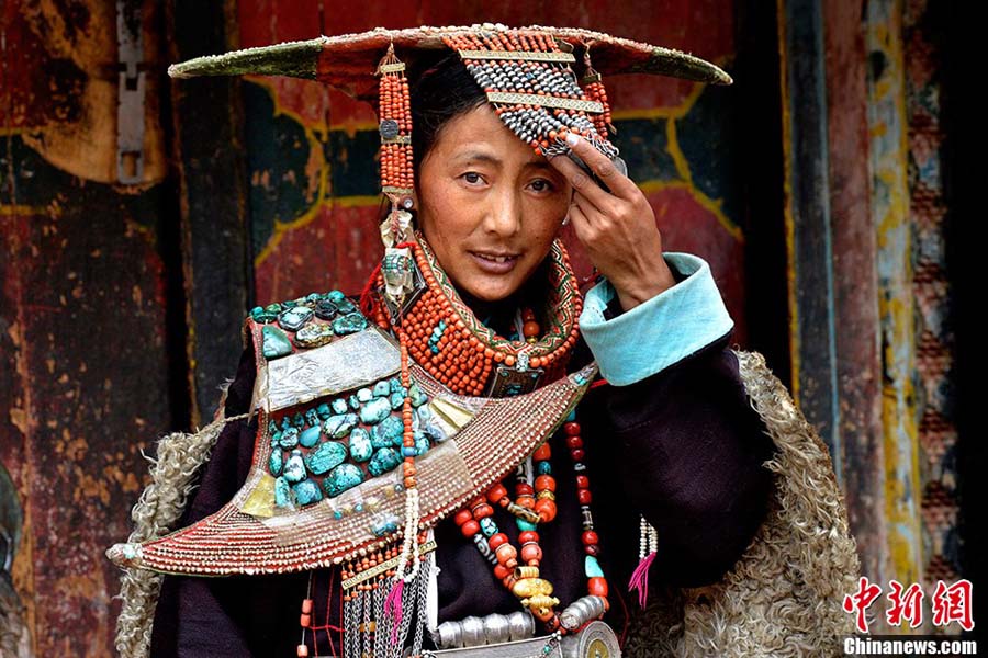 Тибетский наряд Пулань, распространенный тысячу лет назад (6)
