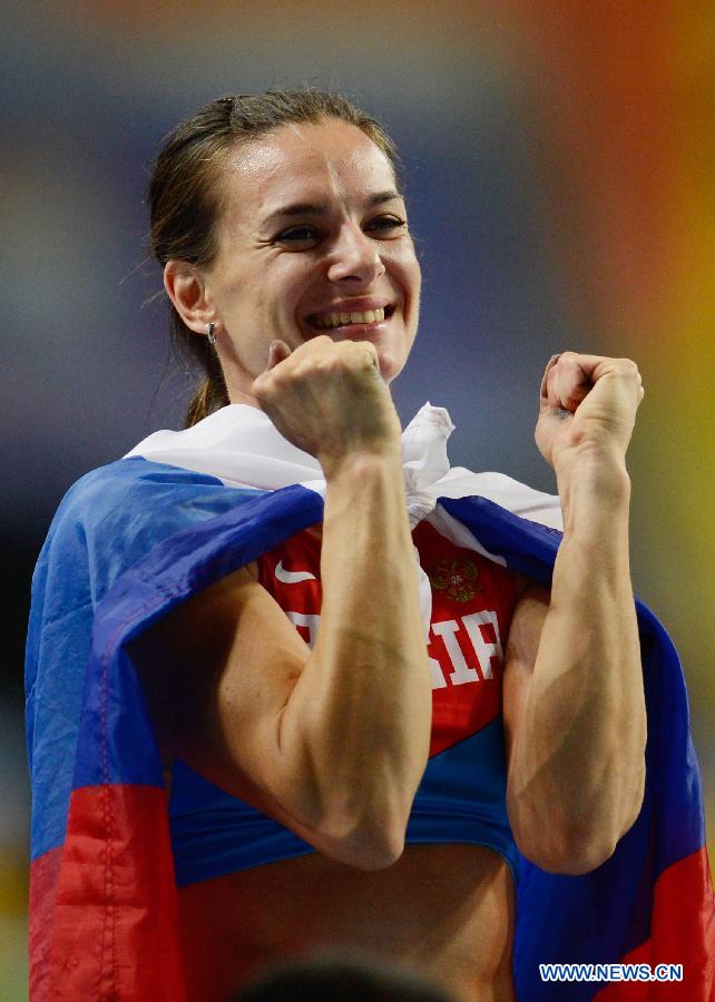 Россиянка Елена Исинбаева стала победителем чемпионата мира в прыжках с шестом